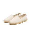 Ivory Espadrille Flats - Sun Impact Shoes