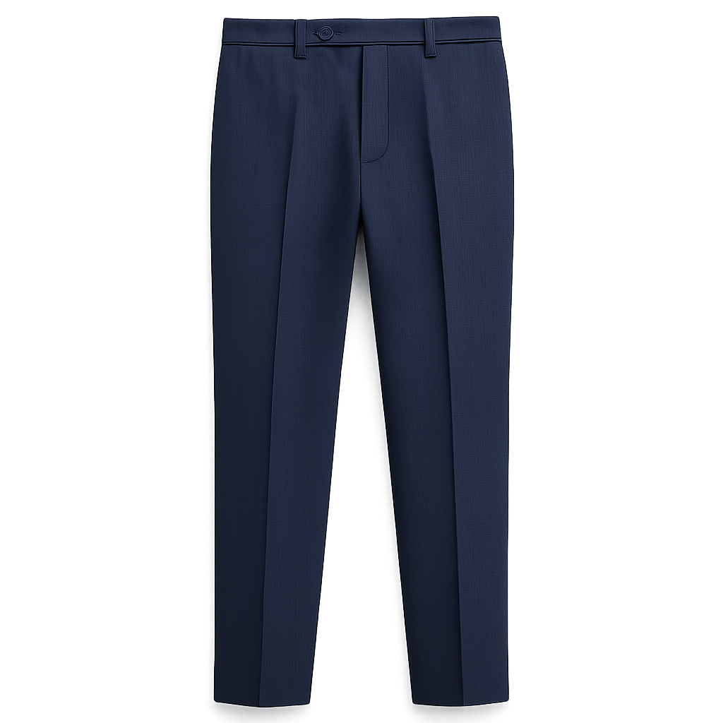 Navy Wool Trousers - Sun Impact Pants